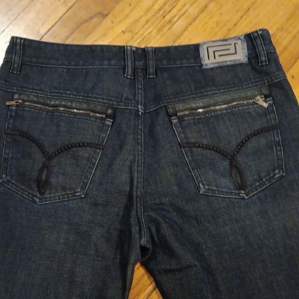 Versace Black Relaxed Jeans EUC - Picture 5 of 9